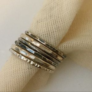 Stacking Sterling Silver Rings by Bespoken